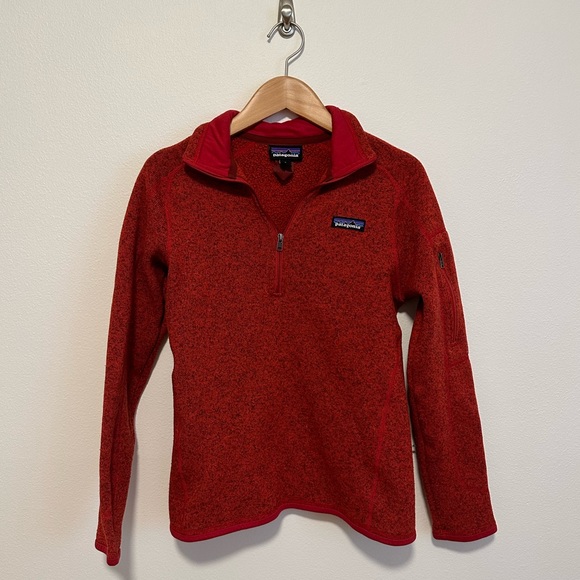 Patagonia Better Sweater half zip size small sumac red - Picture 3 of 8